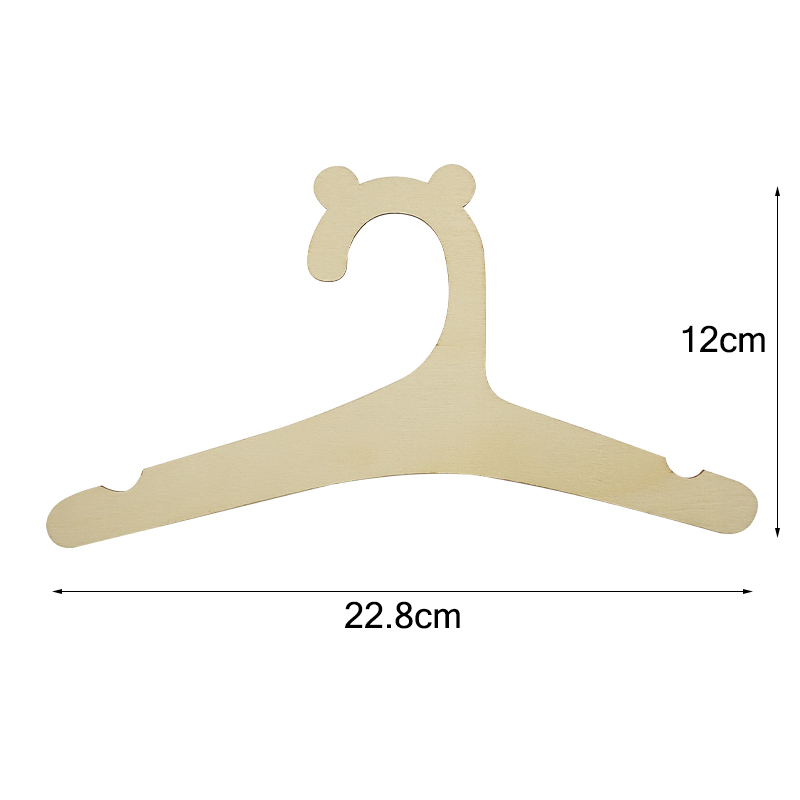 Mini cintre en bois pour vêtements de bébé, 5/10 pièces, , décor pour chambre de princesse, chambre de petite fille, pour enfants
