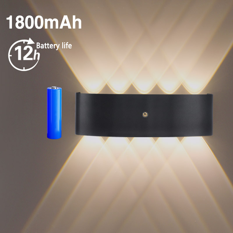 Mur LED lampe murale intérieure haut et bas lumière chambre salon escaliers éclairage charge sans câble enfichable