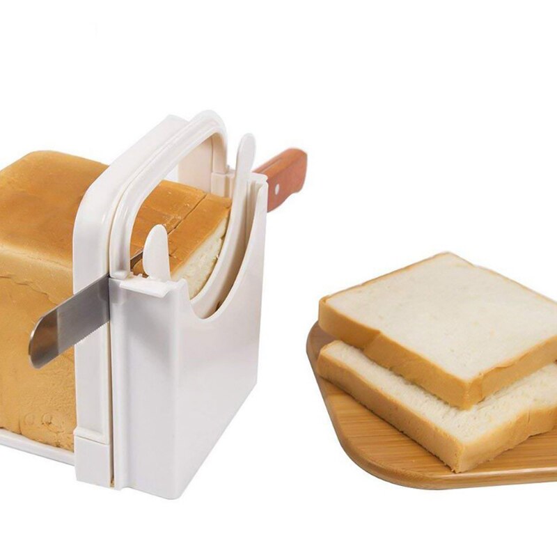 Toast Brood Slicer Plastic Opvouwbare Loaf Cutter Rack Snijden Gids Snijden Tool Keuken Accessoires Praktische Brood Cutter Loaf