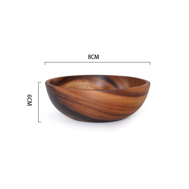 Bol En Bois Pour Fil à Tricoter - Avec Trou Pour Crochet - Ant-Enmêlement - Fait Main - 4