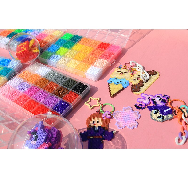 26400Pcs/box 2.6mm hama beads kids perler toys mini Fuse beads guarantee diy toy activity diy Iron beads educational games