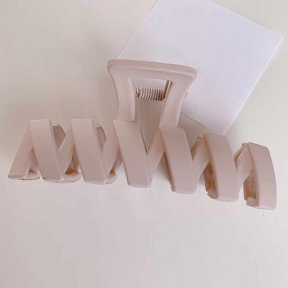 Effen Kleur Klauw Clip Grote Barrette Krab Haar Klauwen Bad Clip Paardenstaart Clip Voor Vrouwen Meisjes Haar Accessoires: 10