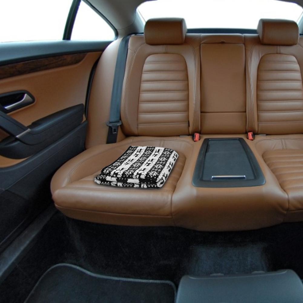 Coperta riscaldante per auto 12V fiocco di neve modello di alce coperta elettrica per auto coperte da viaggio riscaldate a risparmio energetico temperatura regolabile