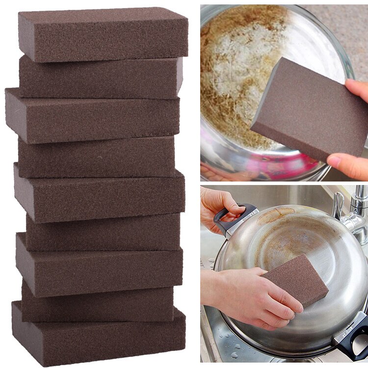 1Pcs Emery Cloth Descaling Clean Magic Sponge Eraser Melamine Cleaner For Kitchen Office Bathroom Cleaning Carborundum Sponges