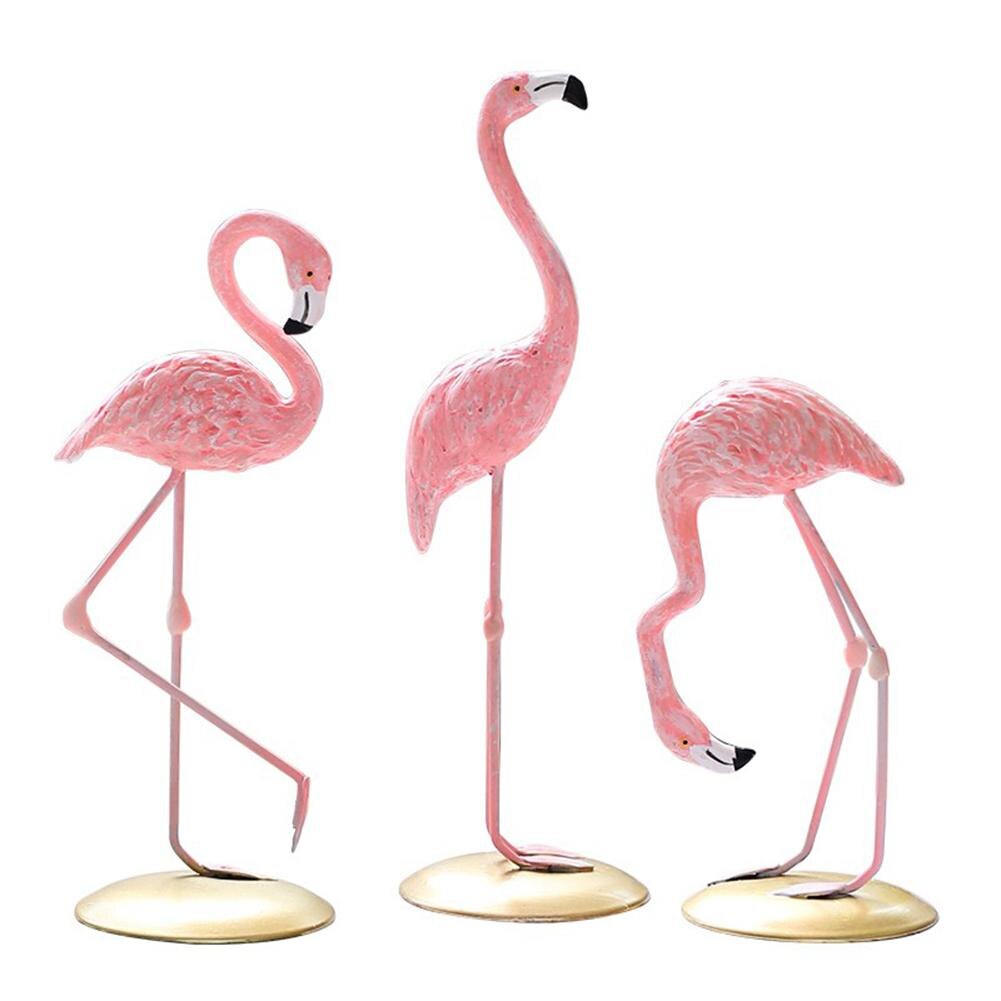 Roze Flamingo Leuke Dierlijke Vorm Hars Ornament Home Tuin Decoratie Woonkamer Decoratie