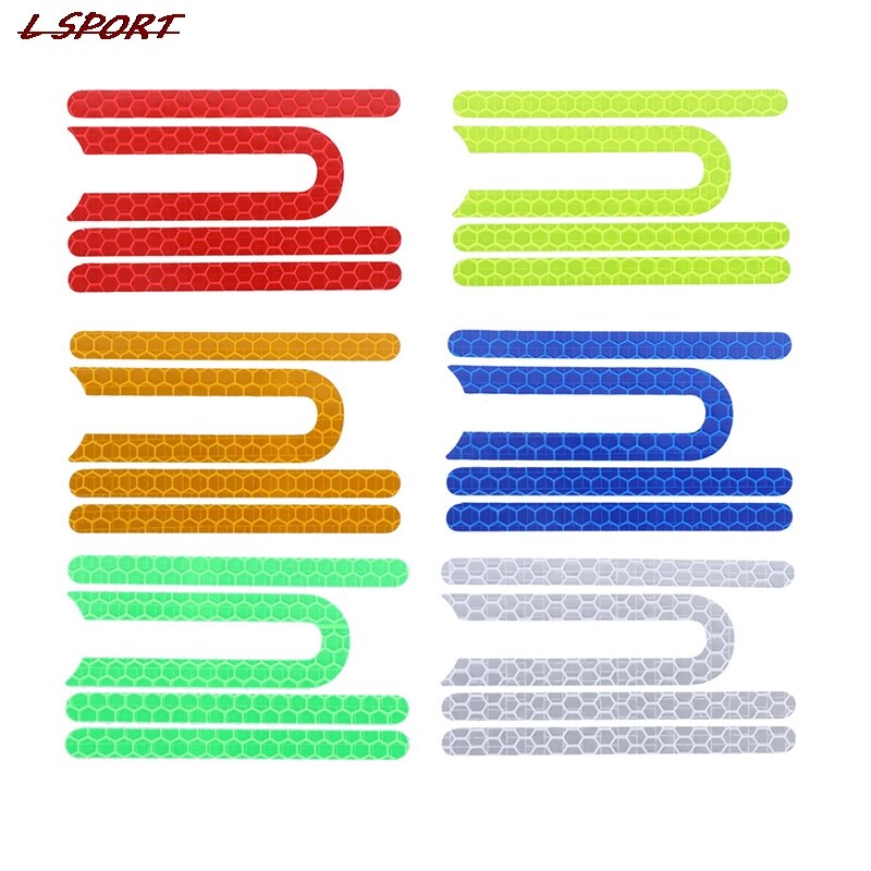 4Pcs/set Electric Scooter Reflective Stickers For M365 Reflective Sticker For Safety Night Riding Cycling Scooter Parts
