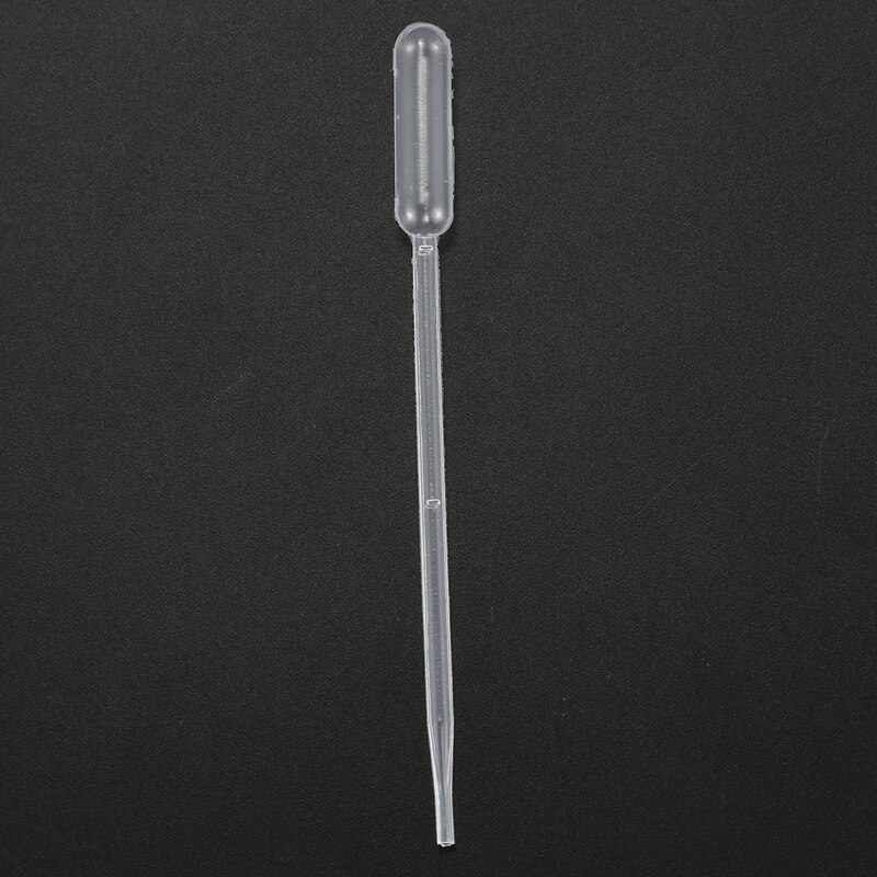 50 Pieces Pasteur Liquid Dripping Pipette 11.5 cm long Plastic Clear White