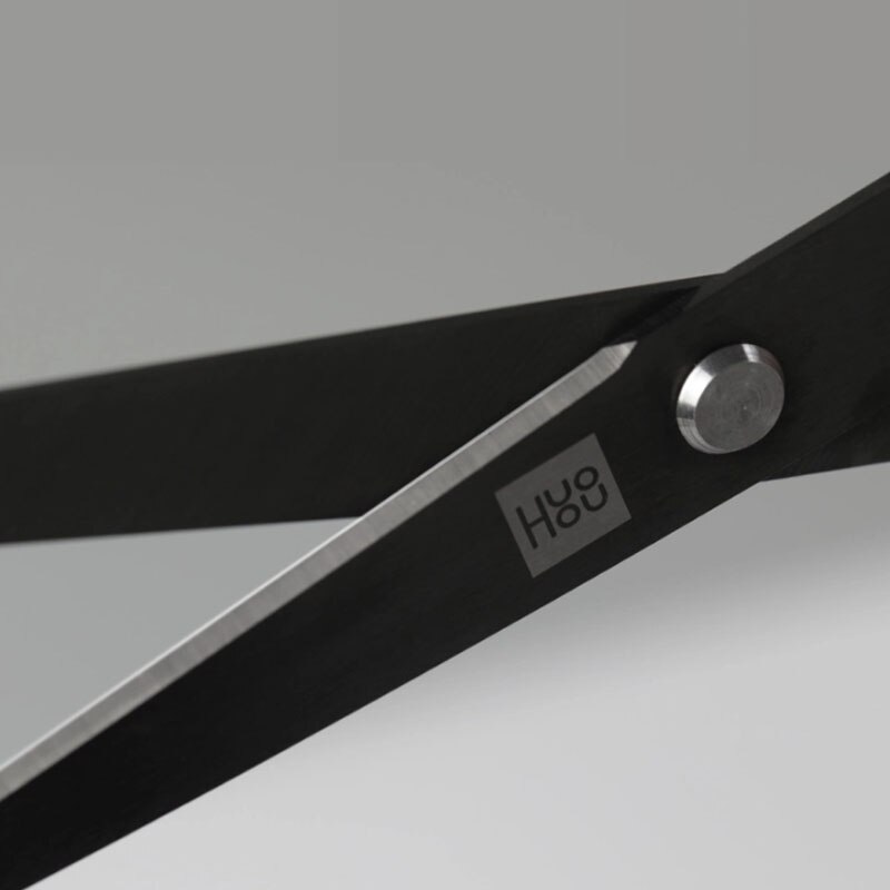 Youpin huohou titanium geplateerde schaar, zwarte sets naaigaren, roestbestendige snoeischaar, bladtrimmer, antislip gereedschapsset