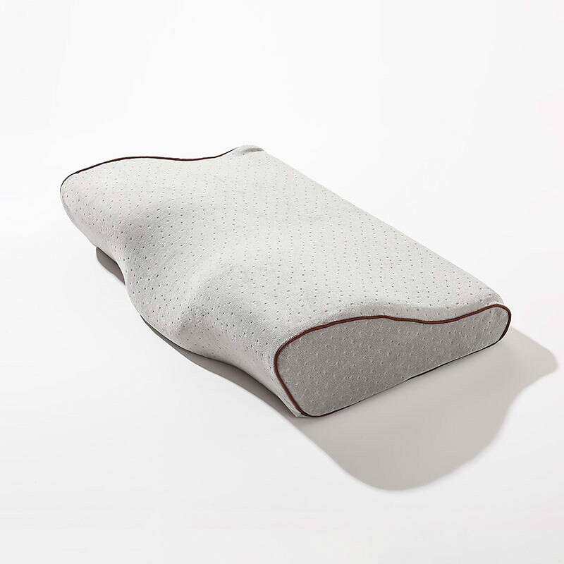 Comfortabele Memory Foam Kussen Nek Massage Ergonomische Curve Cervicale Orthopedische Hals Bed Slapen Hoofd Kussen Kussen: Dark Gray