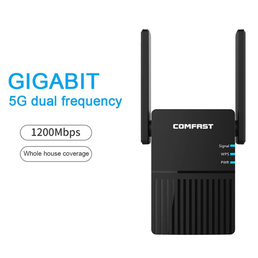 5Ghz WiFi Repeater Wireless Wifi Extender 1200Mbps Wi-Fi Amplifier 802.11N Long Range Wi fi Signal Booster 2.4G Wifi Repeater
