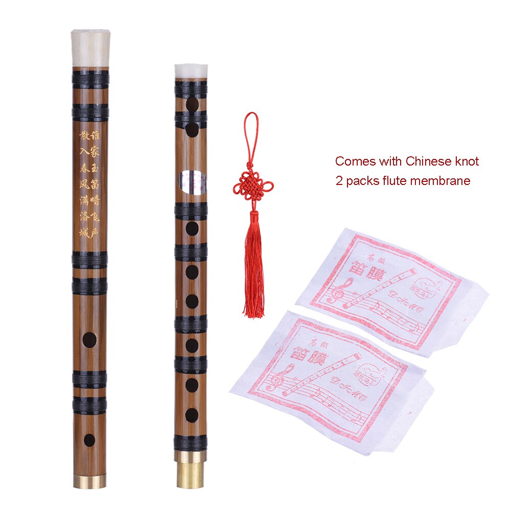 Chinese Vertical Bamboo Flute Traditional Handmade Accurately Tuned Chromatic Musical Woodwind Instrument