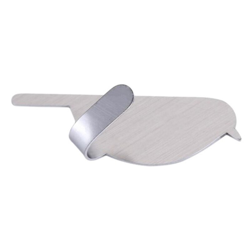 2 Stks/partij Rvs Vogel-Vormige Opknoping Haken Sterke Zelfklevende Wall Mount Keuken Jas Badkamer Handdoek Hangers: Light Grey
