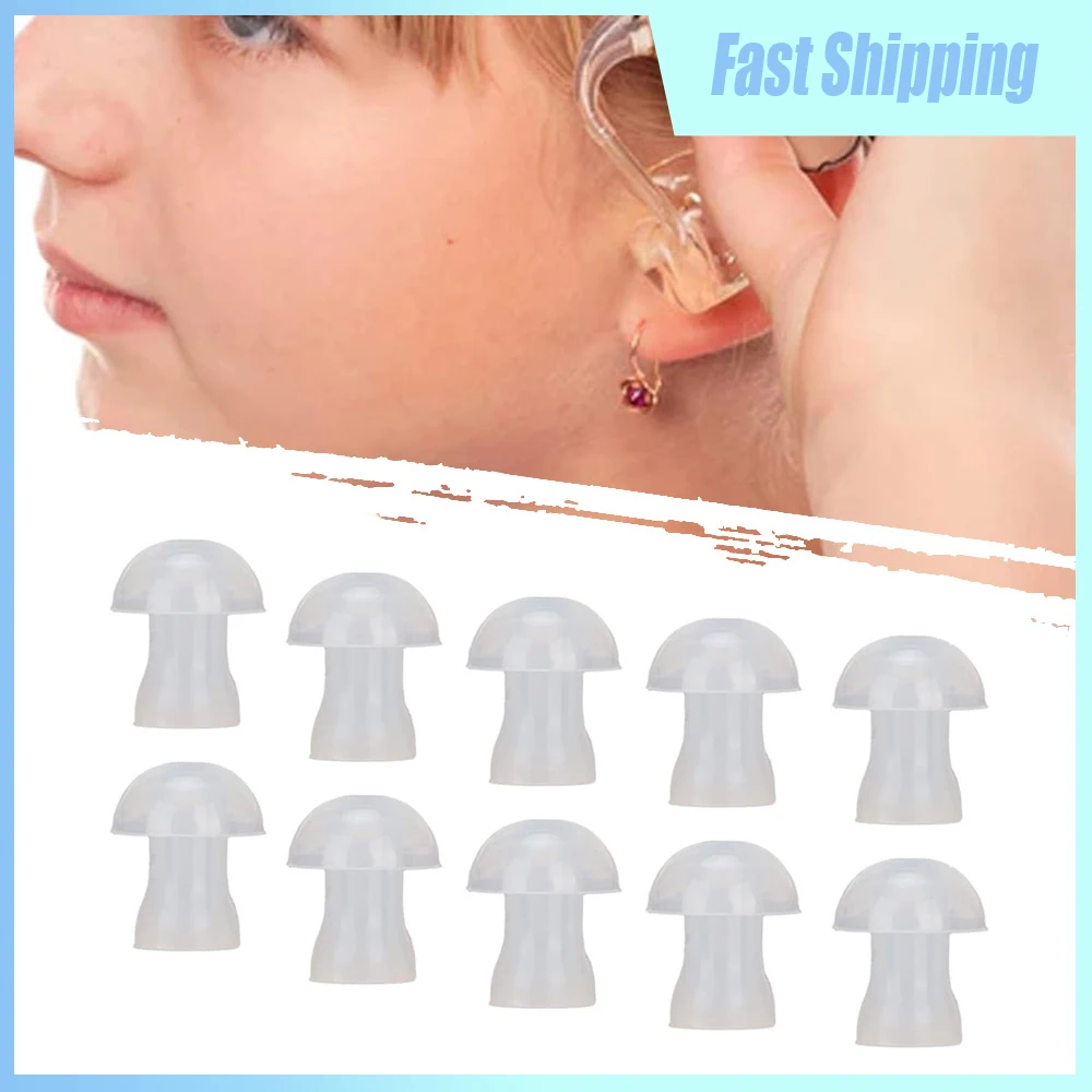 10 stks Universele Gehoorapparaat Kleine Siliconen Cover Gehoorapparaat Medium Vervanging Oordopjes Gehoorapparaat headset Grote Oordopjes