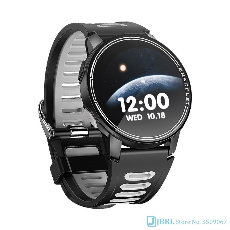Sport analoog digitaal horloge dames fitness polshorloge bluetooth heren digitale horloges telefoon dames klok waterdicht hartslagmeter: Grijs