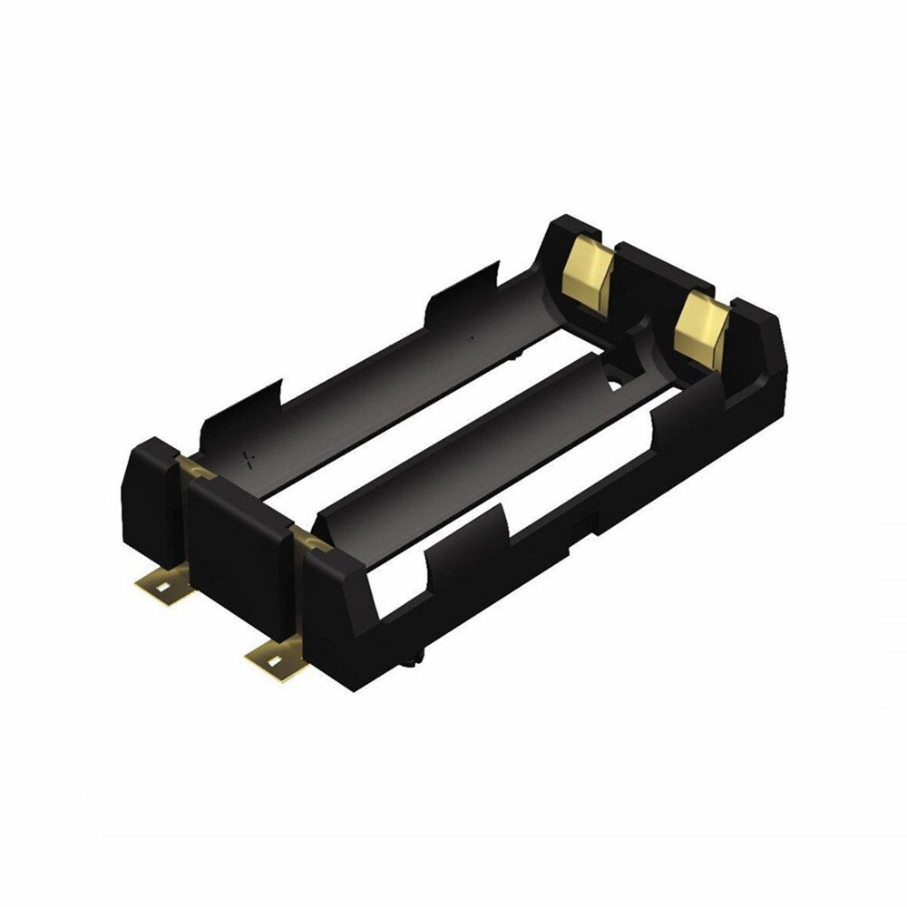 Caixa de armazenamento do suporte da bateria, DIY Power Bank Casos, Recipiente de baterias com Acessório SMT Hard Pin, 1X 2X, 18650, 1 2 Slot