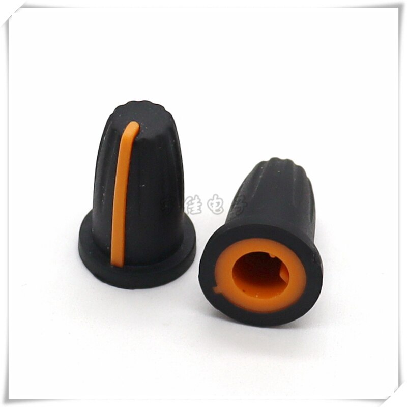 10 Piece 13*19MM half shaft rubber knob potentiometer rotary encoder volume switch knob suitable for D axis 6MM