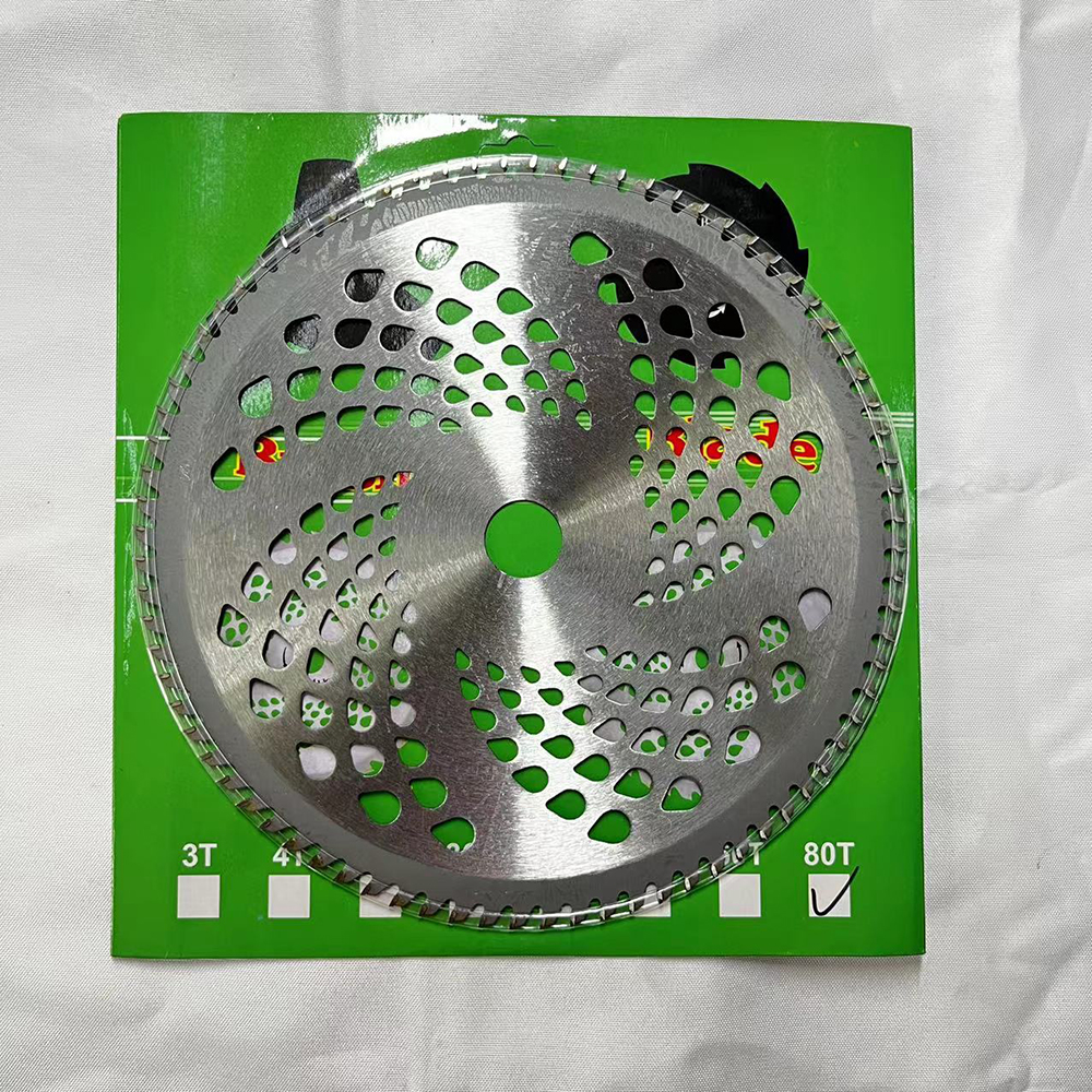 40T/60T/80T 10 Inch Carbide Tipped Alloy Brush Cutter Saw Blade Lawn Mower Grass Trimmer Garden Tool Replacement Cutting Disc