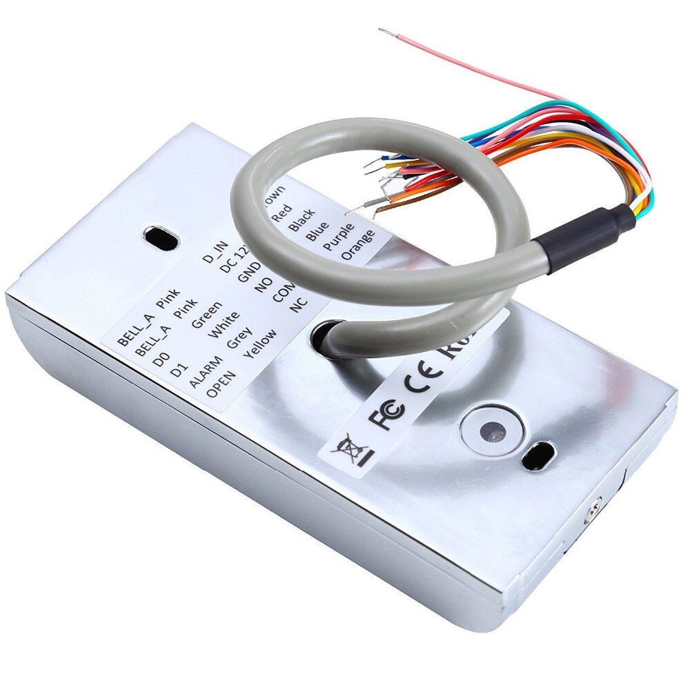 Waterdichte zinklegering metalen behuizing rfid-lezer 125 khz toegangscontrole toetsenbord werkt zelfstandig voor poortopener deurbeveiligingssysteem