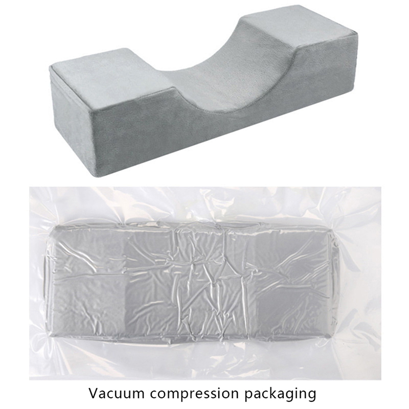 Almohada de espuma viscoelástica para el cuello, cojín suave para Injerto de pestañas, extensión de pestañas con bolsillo, salón de maquillaje: Castaño