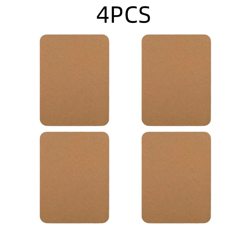 4 stuks opstrijkbare patches kledingreparatie veelkleurige stoffen patches opstrijkbare sterke lijm katoenen patch voor kleding Jean reparatie decor: Blauw