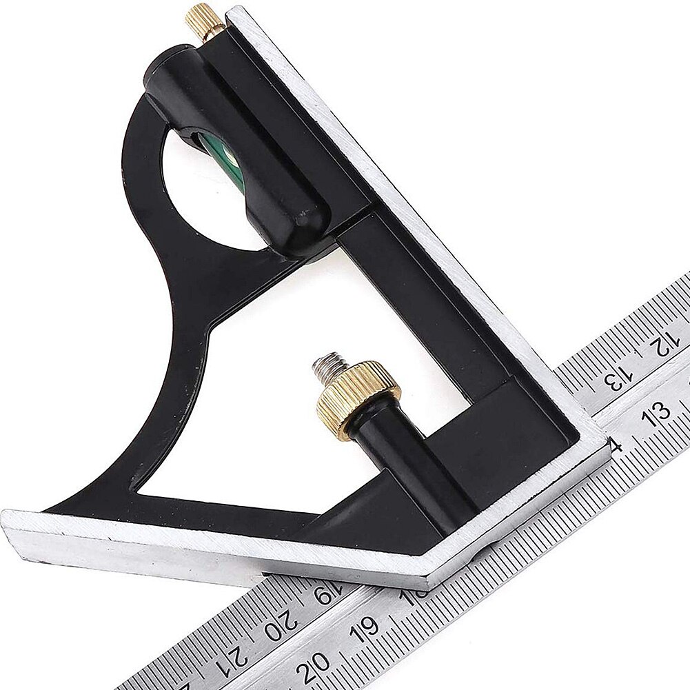 Multifunctional Angle Measuring Ruler Stainless Steel Adjustable Protractor Woodwork Hole Locator Measuring Tools