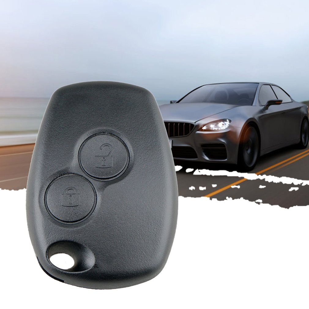 Cubierta de mando a distancia con 2 botones para llave de coche para Renault Dacia Modus Clio 3 Twingo Kangoo 2 sin logotipo
