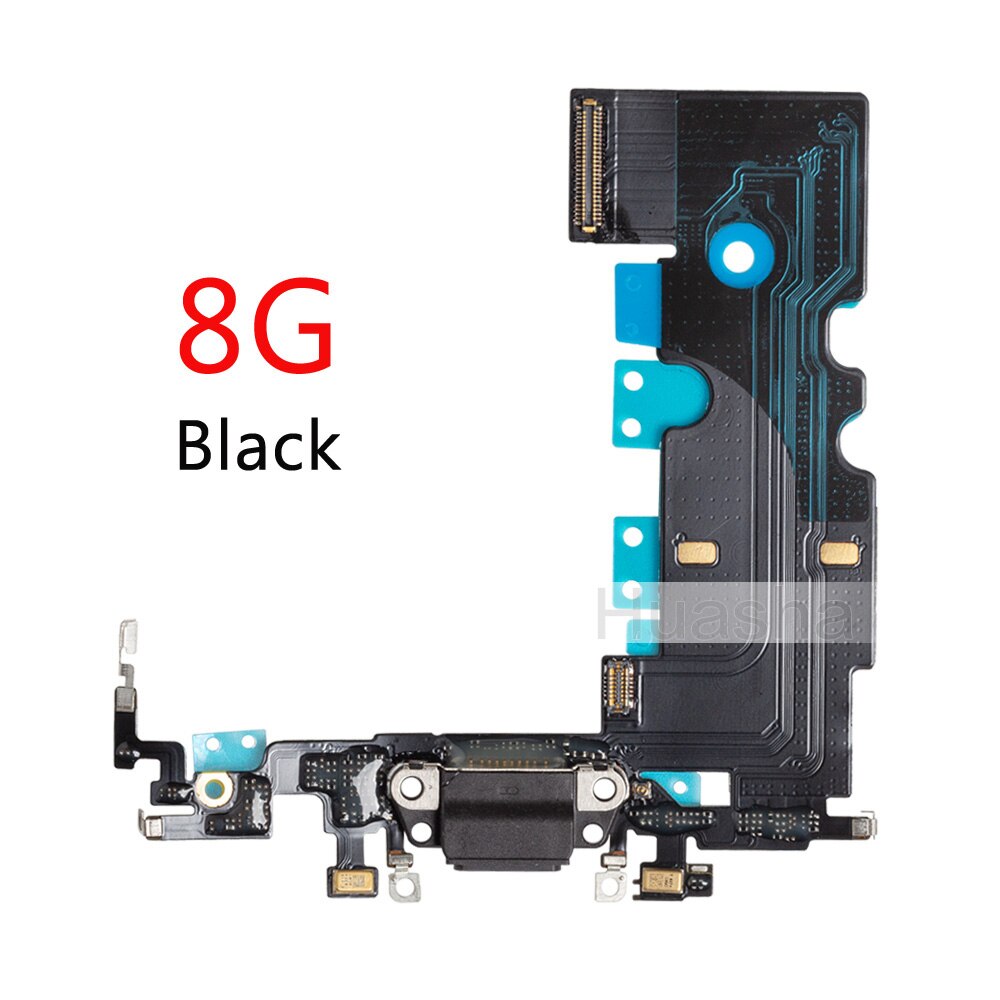 Für iPhone 7G 7 8G 8 Plus X Lade-Port Dock Connector Kopfhörer Audio Jack + Mikrofon Flex kabel Ersatz: For 8G Black