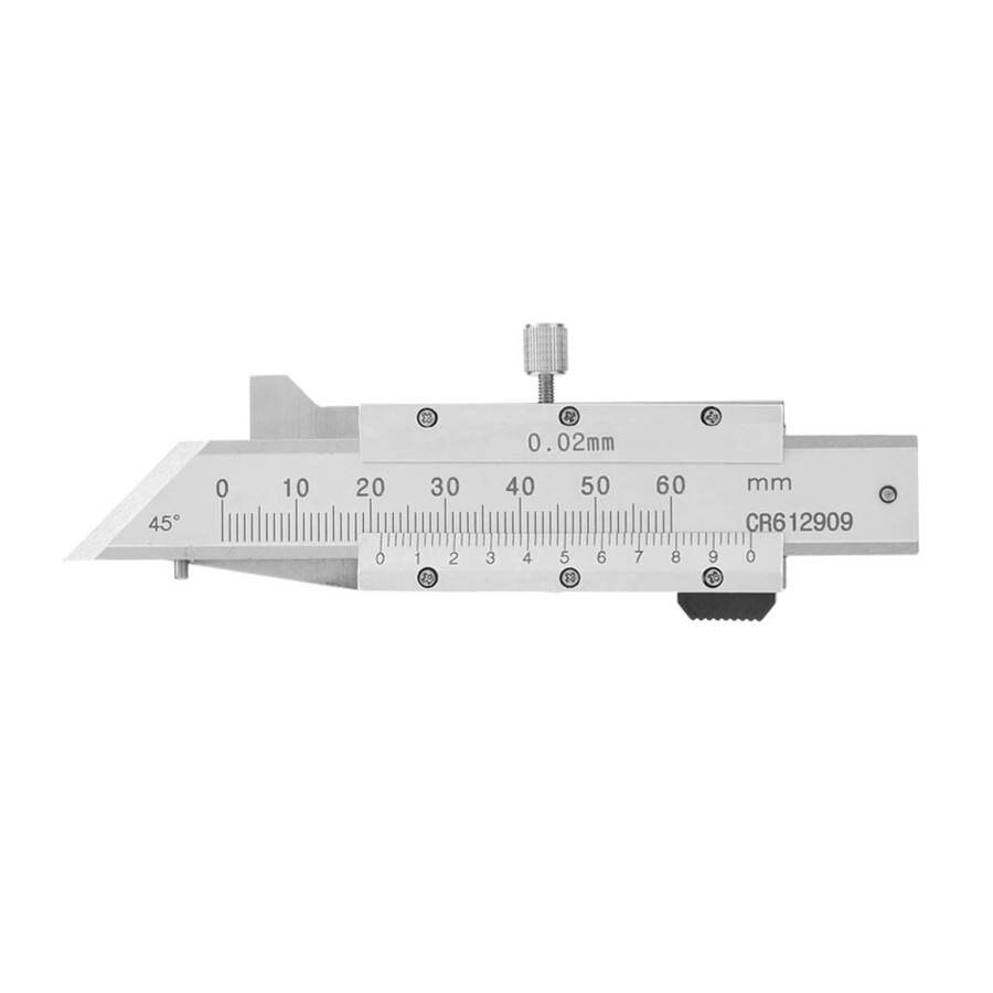 1PC Chamfer Gage Ruler Chamfered Vernier Caliper Stainless Steel Caliper 0-50mm