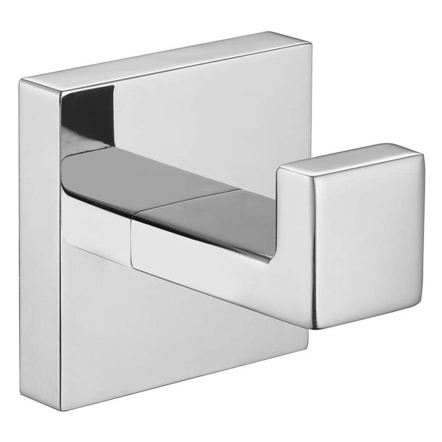 Juego de accesorios cromados para baño, soporte para toallas, ganchos para barra, montaje en pared, soporte para rollo de papel higiénico, colgador de abrigos: Wall Hook