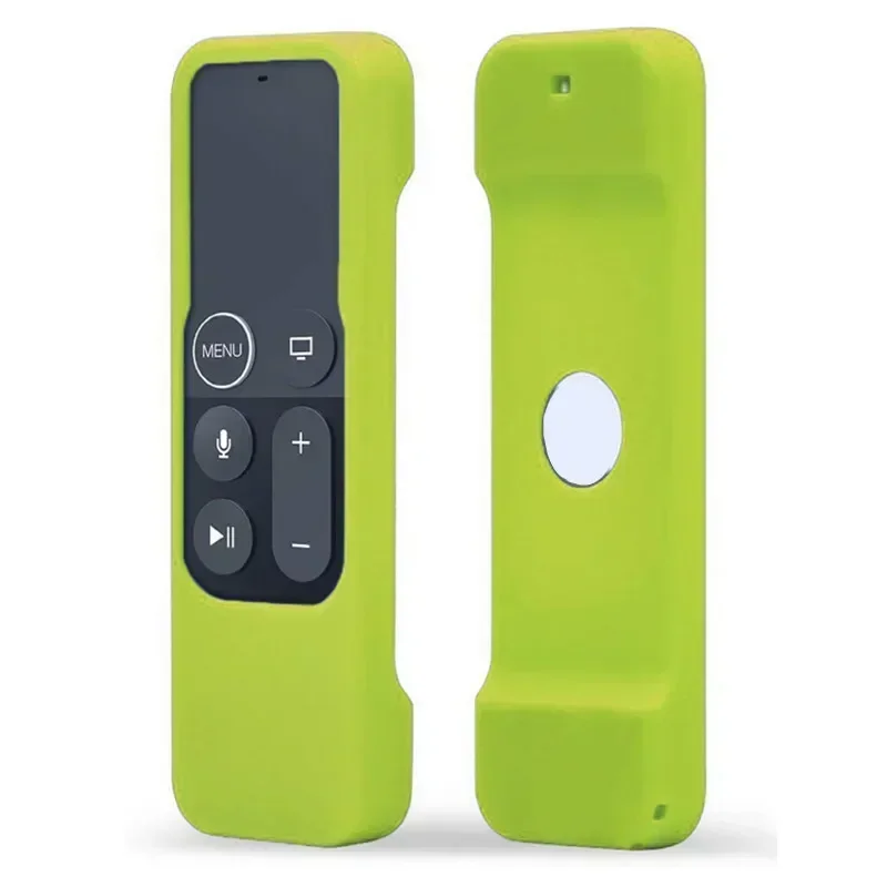 Colorful Silicone Protective Case Cover Anti-fall Skin for Apple TV 4 Remote Control Dust-proof Waterproof Protector Cover: black