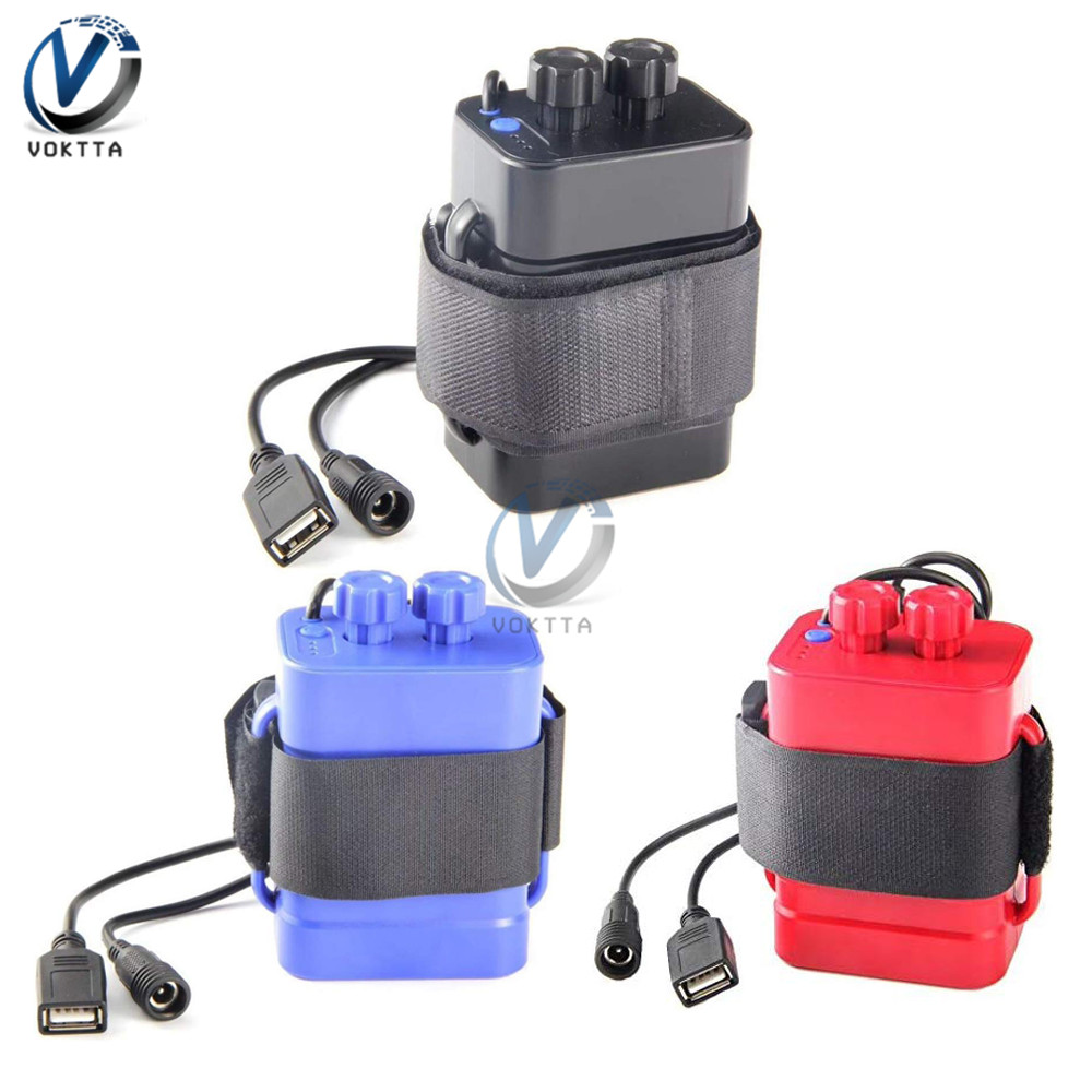 8.4V 6 Section 18650 Waterproof Safety Cycling Battery Pack with DC and USB Interface for 18650 Rechargeable lithium ion Battery