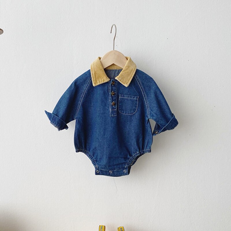 MILANCEL-ropa de primavera para bebé, monos para niño pequeño, Mono vaquero infantil, para niño pequeño de una pieza,