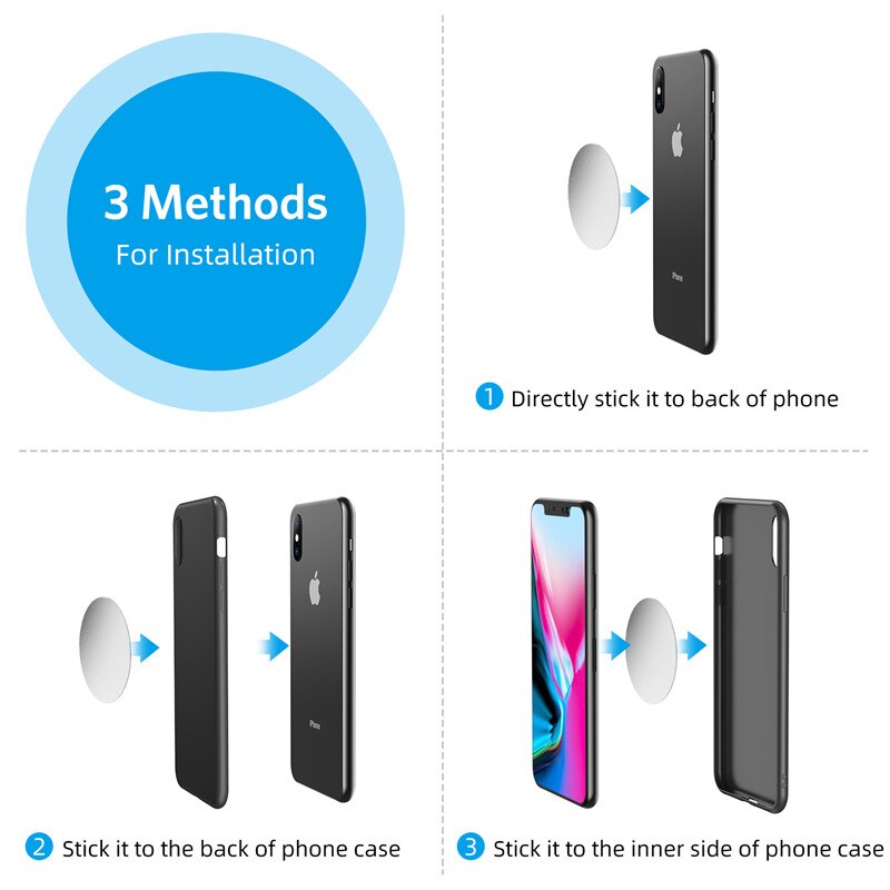 Tomada de ar do carro gps suporte fixo, adequado para o telefone celular do iphone, simples e belos suportes de telefones de carro magnético