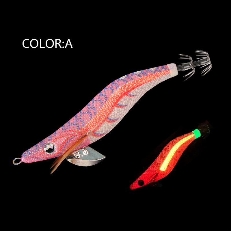 LETOYO 2.5 # 3.0 # 3.5 # Inktvis aas Lichtgevende inktvis Jig Vissen Lokken Kunstaas Voor Webvoet Octopus Inktvis zeevissen lokken: 120 MM / Geel