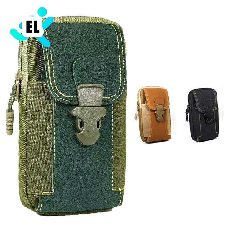 Bolsa de lona impermeable para teléfono móvil, funda tipo billetera, cinturón, monedero, funda para teléfono