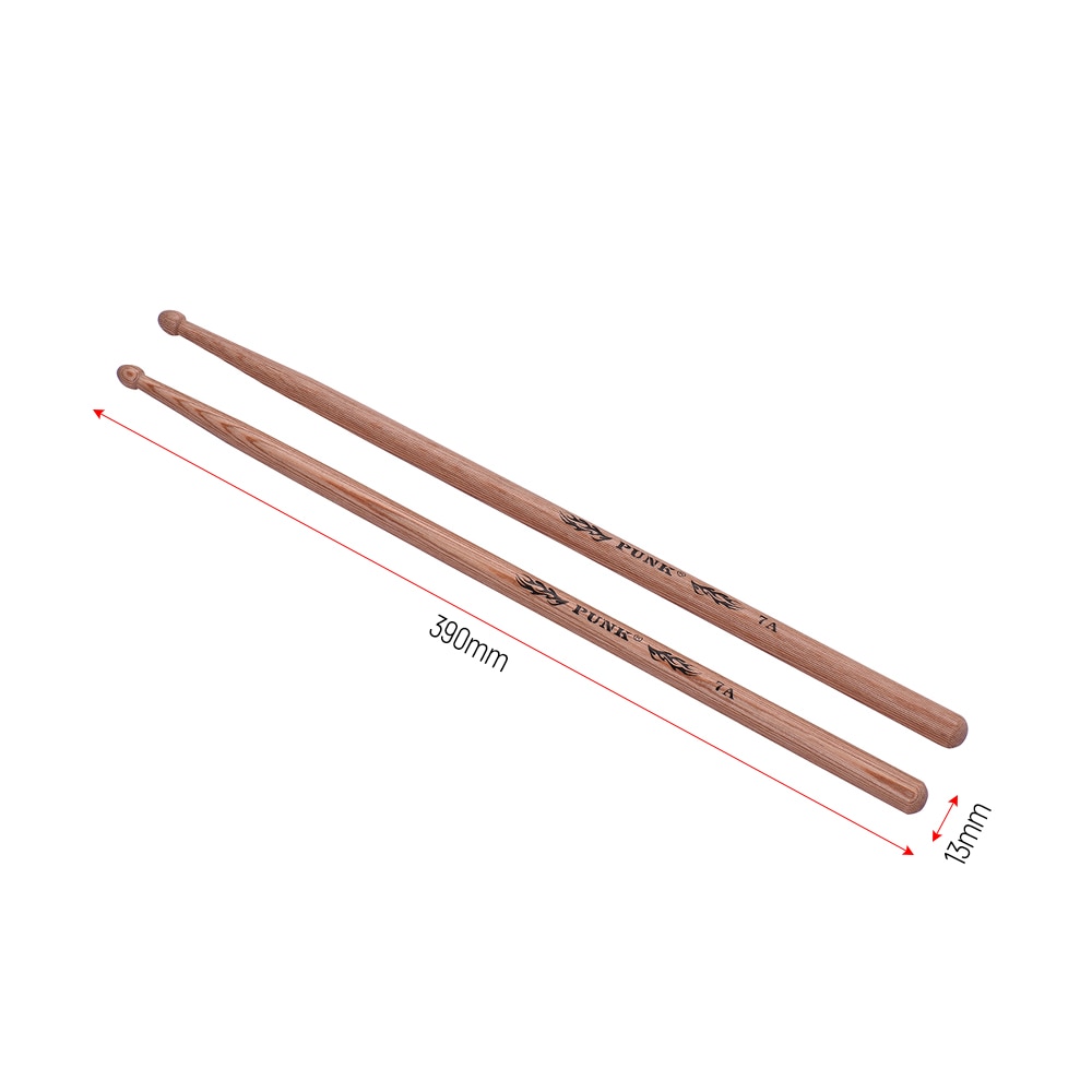 One Pair of 5A/ 5B/ 7A Standard Drumsticks Hickory Wood Drum Sticks Percussion Drum Set Accessories