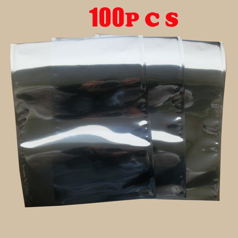Factory Outlet Open Flat Mouth Antistatic Shielding Bags ESD Self Sealing Bag Antistatic Shielding Plastic Packaging Bag 16*20CM: 100PCS