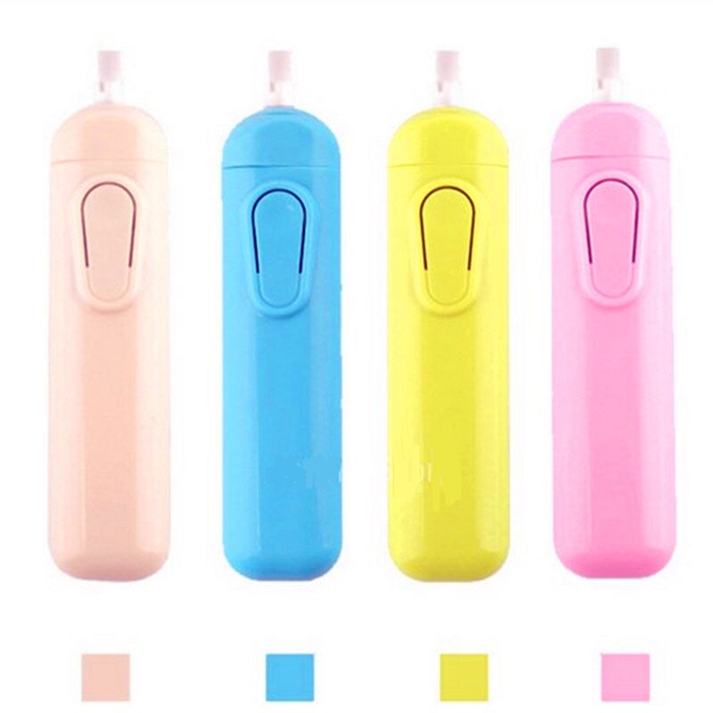 Child electric eraser automatic battery operated rubber color primary school students stationery for art drawing