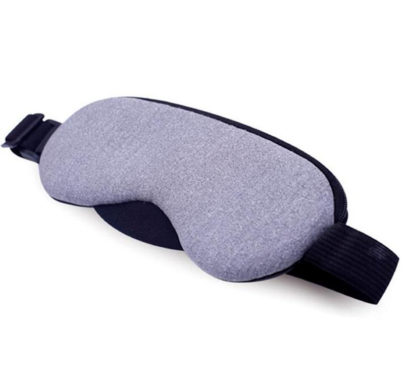 1pc usb elektrisk damp varm øjenmaske varme sovende øjenmaske sovende beskyttende øjenmaske til mand kvinde: Lilla