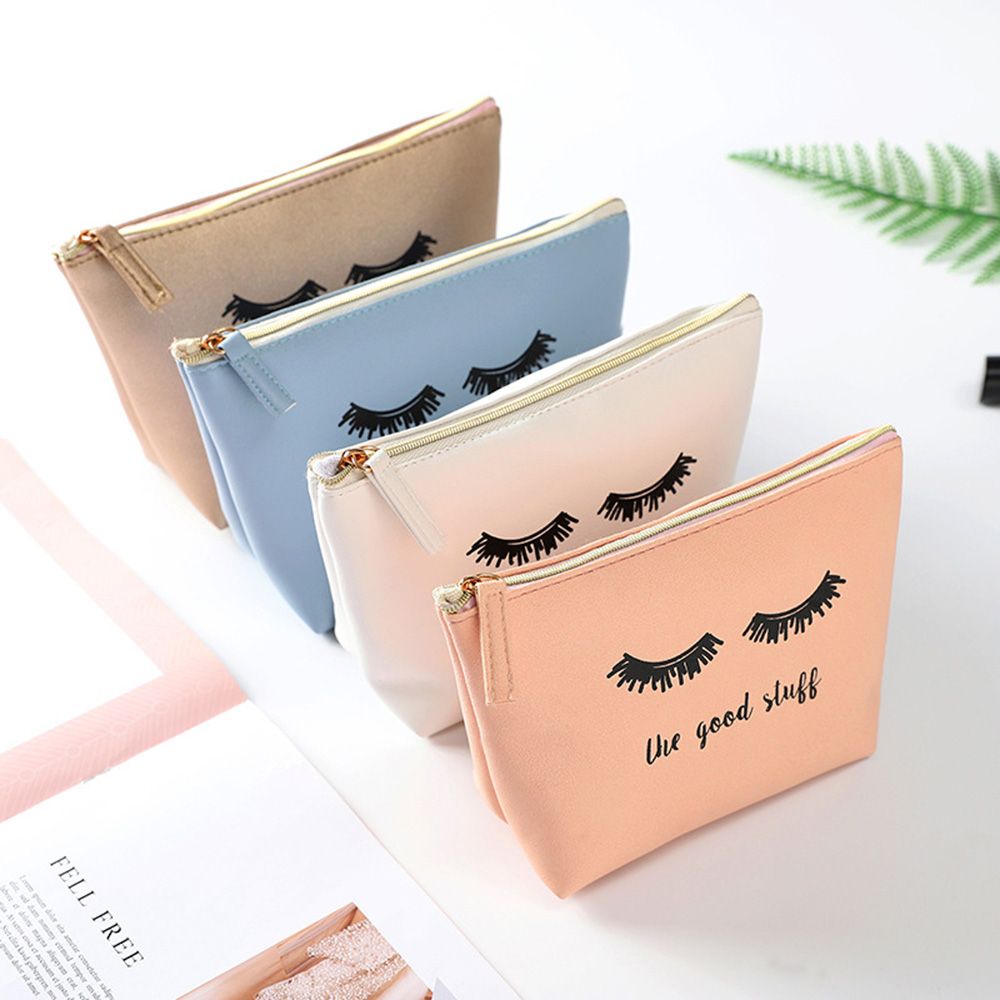 NEUE 4 Farben Wimpern bilden PU Kosmetik Tasche Reisetasche Waschen Toilettenartikel Beaut Bausatz Machen hoch fallen Veranstalter Lagerung beutel