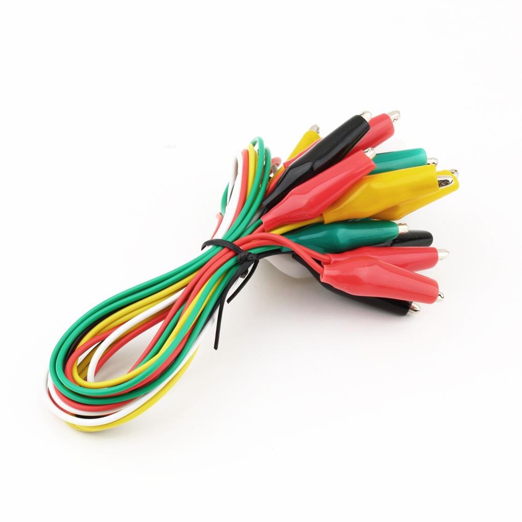 10pcs Alligator Clips Cable Double-ended Alligator Test Leads Wires Jumper Wires Cable double-ended alligator clips