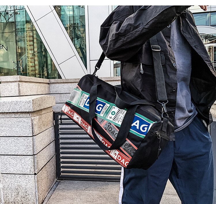 Oxford bolsa de viagem carry on bagagem sacos de ombro dos homens duffle sacos de viagem das mulheres tote grande saco de fim de semana