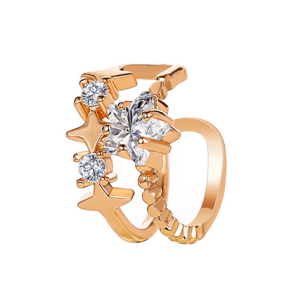 Modyle Einfache Kristall Gold Ohr Manschette Clip Auf Ohrringe Koreanische Earcuff Für Frauen Clips Ohrringe Ohne Durchbohrten Ohr Clip Pendientes: E02454
