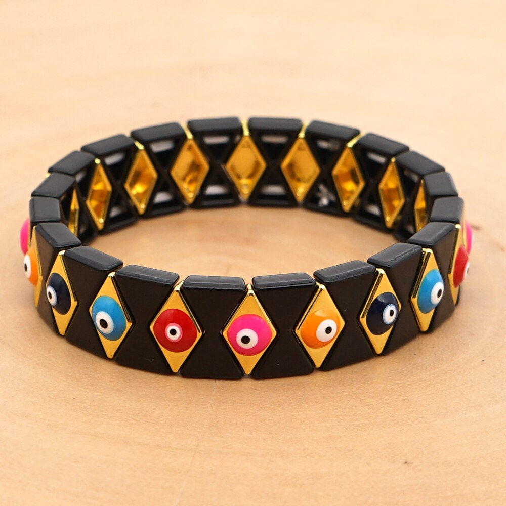 Shinus Evil Eye Bracelet Women Jewellery Turkish Eye Bracelets For Men Accesorios Jewelry Couple Pulseras: RO-B200016A