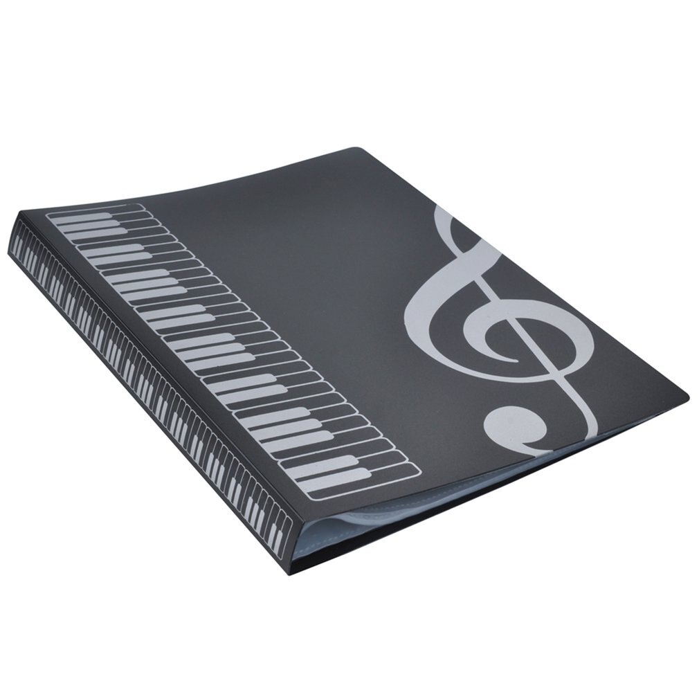 Carpetas de 80 hojas para libros de música A4, banda para partituras de Piano, carpeta tipo inserción coral, suministros de música, producto de almacenamiento de archivos a prueba de agua