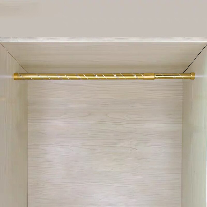 Tykke klær i aluminiumslegering, organiseringsskinner, justerbar garderobeskap, hengerstang, klesstativ med skinneflens