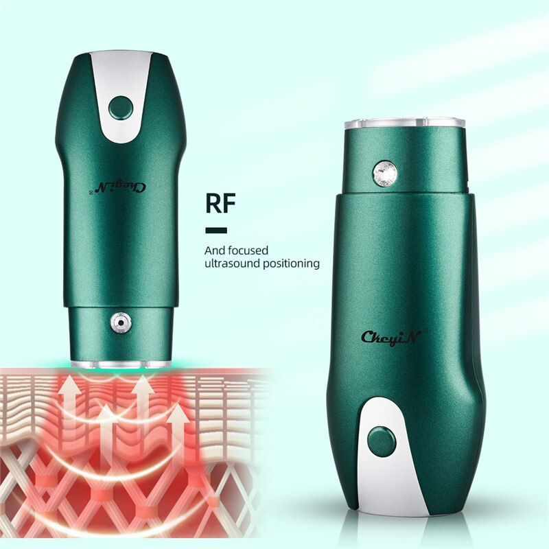 CkeyiN HiFu Ultrasonic EMS V-line Chin Skin Lifting Device Face Anti-Wrinkle Neck Galvanic Remover Photon Skin Rejuvenation