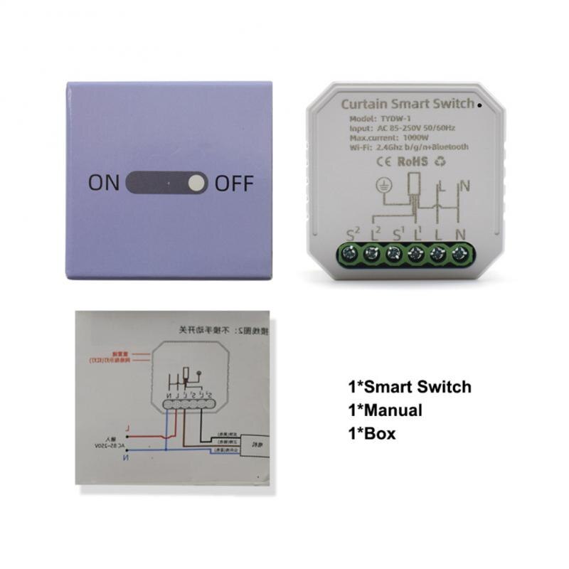 Tuya Smart Wifi Curtain Module Blind Switch For Roller Shutter Electric Motor Timer Voice Control Works With Alexa Google Home