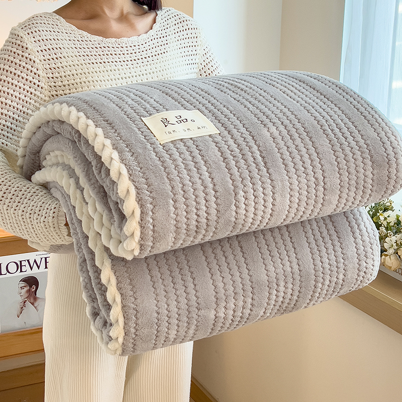 Gooi deken voor bank Winterdeken King Size Home Warm geruit dekbed Sprei Beddengoed Laken: 100x150cm / Bruin