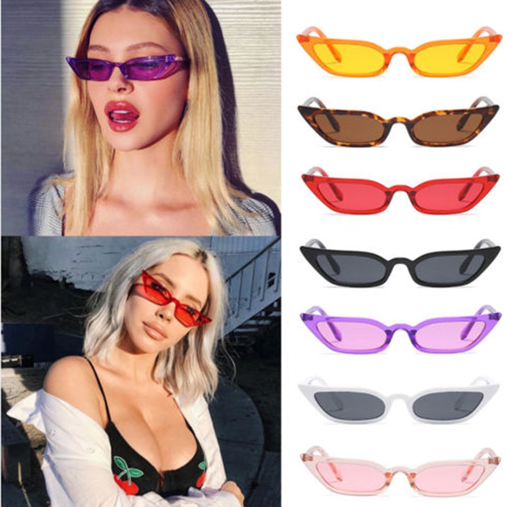 Women Cat Eye Sunglasses Small Vintage Eyewear Glasses Shades Uv400 Sunglass Eyewear